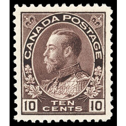 canada stamp 116 king george v 10 1912 M XF 020