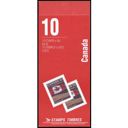 canada stamp bk booklets bk153 flag over field 1992
