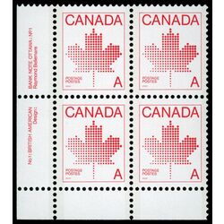 canada stamp 907 maple leaf 1981 PB LL %231