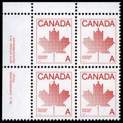canada stamp 907ii maple leaf 1981 PB UL %232