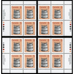canada stamp 920i bucket 5 1986 PB SET