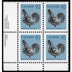 canada stamp 921a weathercock 10 1985 PB LL