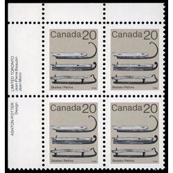 canada stamp 922 ice skates 20 1982 PB UL