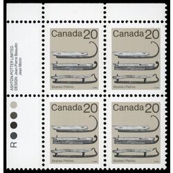 canada stamp 922ii ice skates 20 1986 PB UL