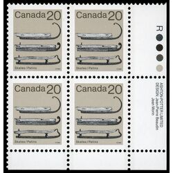 canada stamp 922ii ice skates 20 1986 PB LR