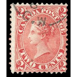 canada stamp 20 queen victoria 2 1859 U VG F 054