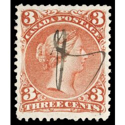 canada stamp 25 queen victoria 3 1868 U XF 048