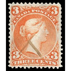 canada stamp 25 queen victoria 3 1868 U VF 049