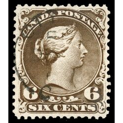canada stamp 27f queen victoria 6 1868 U VF 003