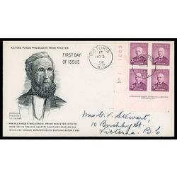 canada stamp 318 sir john abbott 1952 FDC LL 013