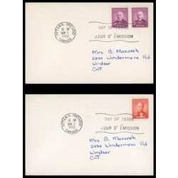 canada stamp 318 sir john abbott 1952 FDC PC 018