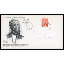 canada stamp 319 alexander mackenzie 4 1952 FDC PC 006