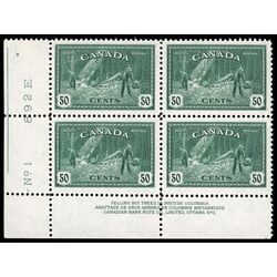 canada stamp 272 logging bc 50 1946 PB LL %231 028