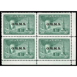 canada stamp o official o11 oil wells 50 1950 CB LR 005