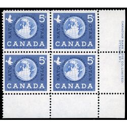 canada stamp 384 globe 5 1959 PB LR %231