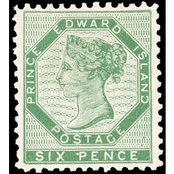 prince edward island stamp 7 queen victoria 6d 1862 M VF 007