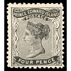 prince edward island stamp 9 queen victoria 4d 1868 M F 006