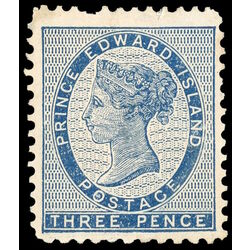 prince edward island stamp 6f queen victoria 3d 1862 M F 001