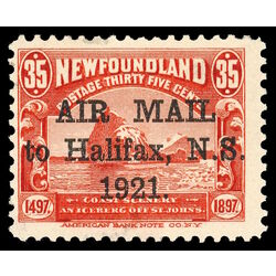 newfoundland stamp c3b iceberg 35 1921 M F VFNG 008
