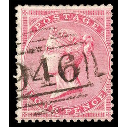 great britain stamp 25 queen victoria 1856 U F 001