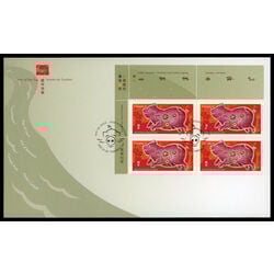 canada stamp 2201 year of the pig 52 2007 FDC UL