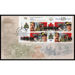 canada stamp 1737a rcmp 125th anniversary 1998 FDC UL