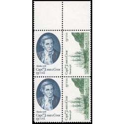 us stamp postage issues 1733b captain james cook 1978 BLOCK OF 4