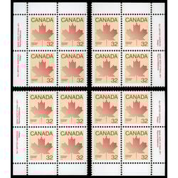 canada stamp 924 maple leaf 32 1983 PB SET %231