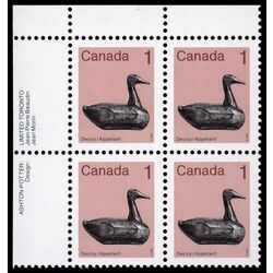 canada stamp 917 decoy 1 1982 PB UL