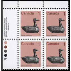 canada stamp 917v decoy 1 1986 PB SET 002