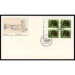 canada stamp 1178 grizzly bear 76 1989 FDC UL