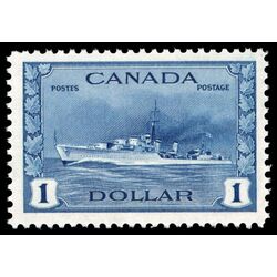 canada stamp 262 tribal class destroyer royal canadian navy 1 1942 M F VFNH 034