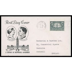 canada stamp 277 parliament buildings 4 1948 FDC PC 034