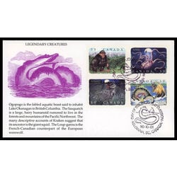 canada stamp 1292a canadian folklore 1 1990 FDC PC 002