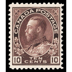 canada stamp 116a king george v 10 1912 M VF 011