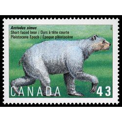 canada stamp 1531i arctodus simus pleistocene epoch 43 1994