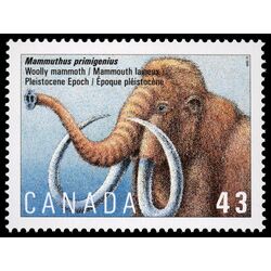 canada stamp 1532i mammuthus primigenius pleistocene epoch 43 1994