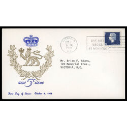 canada stamp 405 queen elizabeth ii 5 1962 FDC PC 013