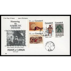 canada stamp 574 7 fdc montagnais naskapi artifacts 1975 FDC COMBO 001