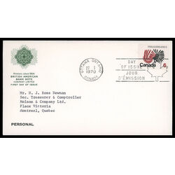 canada stamp 506 northwest territories centennial 6 1970 FDC PC 010