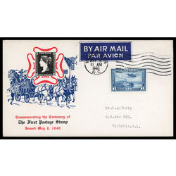 canada stamp c air mail c6 monoplane over mackenzie river nwt 6 1938 FDC EVENT 015