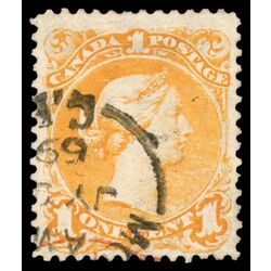 canada stamp 23i queen victoria 1 1869 U F VF 009