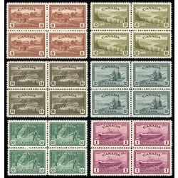canada stamps king george vi peace 268 73 blocks of 4