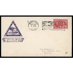 canada stamp 237 king george vi queen elizabeth 3 1937 FDC PC 069