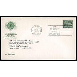 canada stamp 543 queen elizabeth ii transportation 7 1971 FDC PC 013