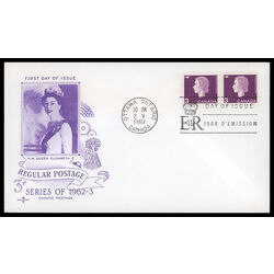 canada stamp 403 queen elizabeth ii 3 1963 FDC PC 012