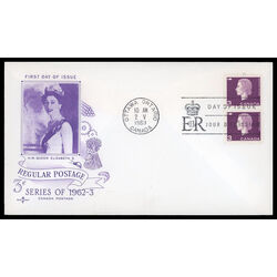 canada stamp 403 queen elizabeth ii 3 1963 FDC PC 013