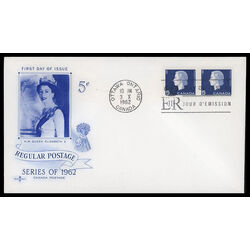 canada stamp 405 queen elizabeth ii 5 1962 FDC PC 023