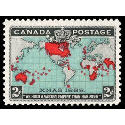 canada stamp 86b imperial penny postage christmas 2 1898 M VF 044
