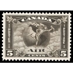 canada stamp c air mail c2 mercury with scroll in hand 5 1930 M VF 025